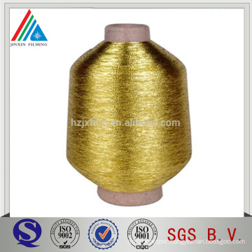 12/15/23/25 micron Metallic Yarn Meatllized golden Yarn Grade Polyster PET FILM